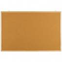 Дошка коркова, 90х120 см., дерев'яна рамка