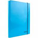 Папка на гумках об'ємна картон, А4, Pastelini, блакитна