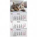 Календар настінний квартальний 2026 р.,3 пр. Cats 1