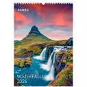 Календар настінний А3 2026 р., Waterfalls