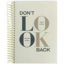 Блокнот з розділювачами, А5, 120арк, кліт, Don't look back