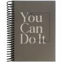Блокнот з розділювачами, А5, 120арк, кліт, You can do it