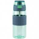 Пляшечка для води 600 мл, зелено-сіра
