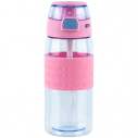 Пляшечка для води 600 мл, блакитно-рожева