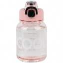 Пляшечка для води, 700 мл, рожево-чорна