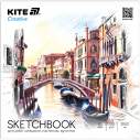 Скетчбук для робіт олівцями, 21*21см, 30 арк., Kite Creative