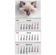 Календар настінний квартальний 2027 р.,3 пр. Cats 2
