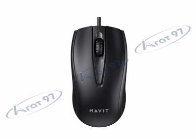 Проводная мышь HAVIT HV-MS871 USB Black (1200 DPI, 3 кл)