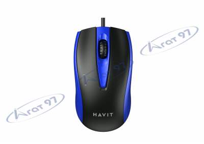 Проводная мышь HAVIT HV-MS871 USB Blue (1200 DPI, 3 кл)