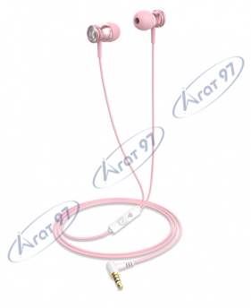 Вакуумні навушники з мікрофоном HAVIT HV-E303P Pink