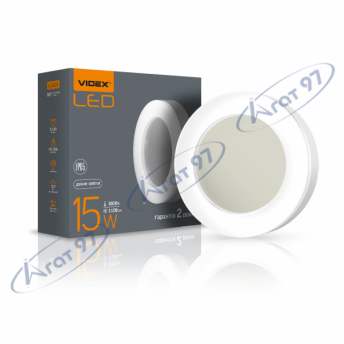 LED світильник ART IP65 круглий VIDEX 15W 5000K