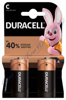 Елемент живлення (батарейка) DURACELL С/ LR14/ MN1400 KPN 02*10