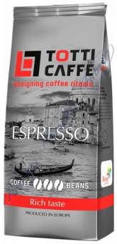 Кофе в зернах 1000г*6 пакет, "Espresso", TOTTI Cafe