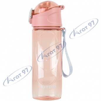 Пляшечка для води, 530 мл, ніжно-рожева 
