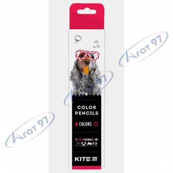 Карандаши цветные, 6 шт. Kite Dogs