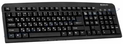 Клавиатура DEFENDER (45529)Element HB-520 USB UKR черная