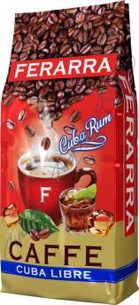 Кофе в зёрнах 1000г, CAFFE CUBA LIBRE с клапаном,  FERARRA