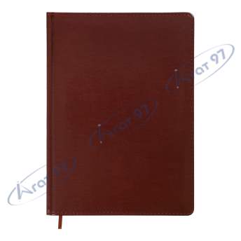 Щоденник недатований BRAVO, L2U, А4, 288 стор., коричневий, штучна шкіра/поролон
