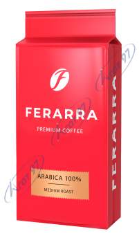 Кофе молотый 250г, вак.уп., CAFFE 100% ARABIKA,  FERARRA