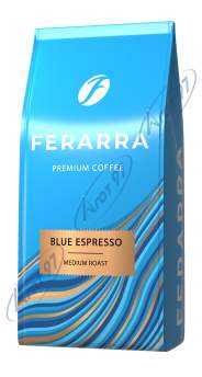 Кофе в зёрнах 1000г, CAFFE кава Blue Espresso с клапаном,  FERARRA