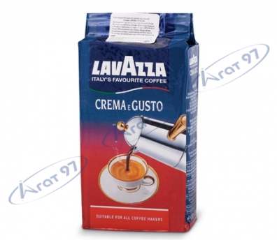 Кофе молотый Crema&Gusto, 250г , "Lavazza", пакет