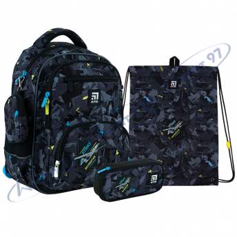 Набір рюкзак + пенал + сумка для взуття Kite 773M Airstrike