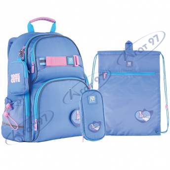 Набір рюкзак+ пенал+ сумка для вз. Kite 702M 100% Cute
