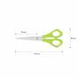 Ножницы детские для левши 142мм, салатовые, KIDS Line