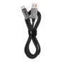 Кабель нейлоновий USB for Type-C, з передачею данних , чорний, 1 м