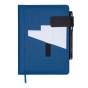 Щоденник недат. GALAXY, A5, синій, штуч.шкіра/поролон, 336 стор