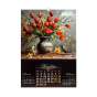 Календар настінний 2027 р., А2, 1 пружина, Flowers and birds