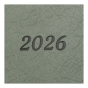 Щоденник датов. 2026 PRESTIGE, A5, зелений, штуч.шкіра