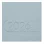 Щоденник датов. 2026 LIGHT MORANDI, A5, світло-синій, штуч.шкіра