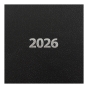 Ежедневник датир. 2026 STRONG,  A5, черный, бумвинил