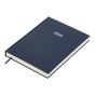 Ежедневник датир. 2026 STRONG,  A5, темно-синий, бумвинил
