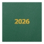 Ежедневник датир. 2026 STRONG,  A5, зеленый, бумвинил