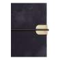 Еженедельник датир. 2026 VELOUR, A5, ТЕМНО-СИНИЙ, иск.кожа