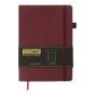 Блокнот деловой BRIEF, L2U, А5, 96 л., линия, темно-красный, иск.кожа