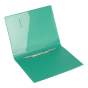 Папка пластиковая с скоросшивателем, A4, зеленая