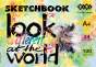Скетчбук А4, 24 листа, клееный, белый блок, 100 г/м2, ART Line