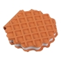 Блокнот CHOCOLATE WAFFLE, 90х90мм, 80 арк., нелінований, ароматизована Soft touch обкладинка, KIDS Line