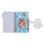 Блокнот на пружині збоку CAPYBARA, А6, 60 арк., клітинка, на липучці, асорті, KIDS Line