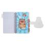 Блокнот на пружині збоку CAPYBARA, А6, 60 арк., клітинка, на липучці, асорті, KIDS Line
