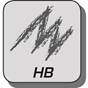 Карандаш графитовый BLACK PEPS HB, с ластиком