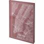 Книга записная А4 Maps New York, 96 л., кл., розово-корич.