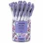 Ручка шаириковая Floral White, синяя