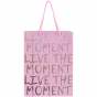 Пакет бумажный подарочный, 18х24 см Live the moment