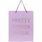 Пакет бумажный подарочный, 26х32 см Pretty things inside