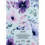 Тетрадь для записей А4 96 л., клет., Purple Garden