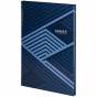 Книга записная А4, 96 л., кл., Lines, синяя